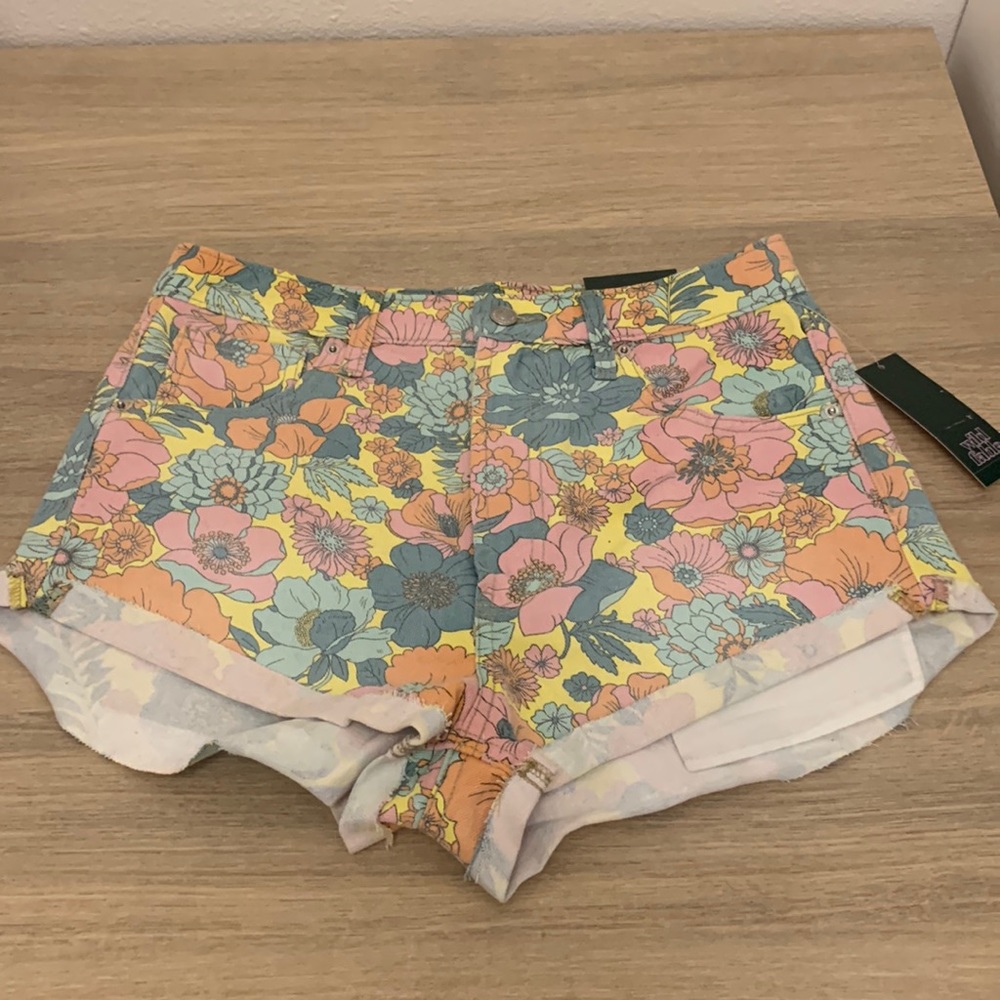 NWT High Rise Floral Cheeky Shorts